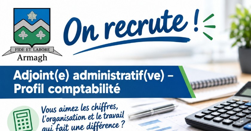 Offre d'emploi | Adjoint(e) administratif(ve) – Profil comptabilité